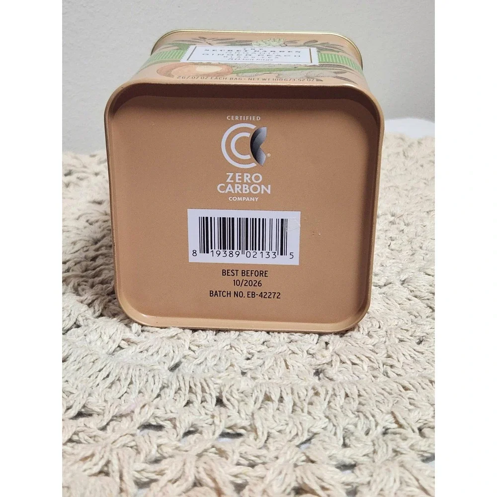 The Secret Garden Organic Ginger Peach Black Tea Decorative Tin